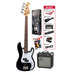 SX SB2SK34B 3/4 size Bass Guitar & Amp Package
