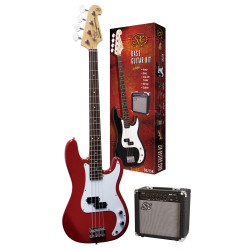 SX SB2SKCAR Bass Guitar & Amplifier Package
