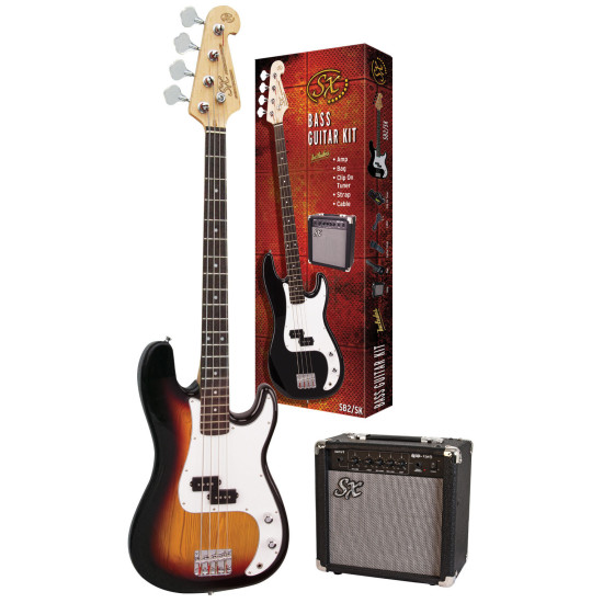 SX SB2SKTS Bass Guitar & Amplifier Package