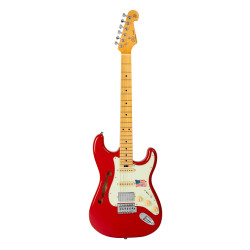 SX SEA1PHRCR Semi-hollow, Vintage style electric guitar. Rosso Corsa red.