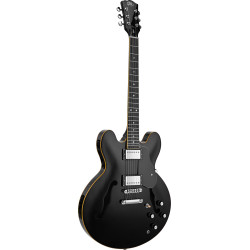 SX SEL6BK Semi-hollow electric guitar.