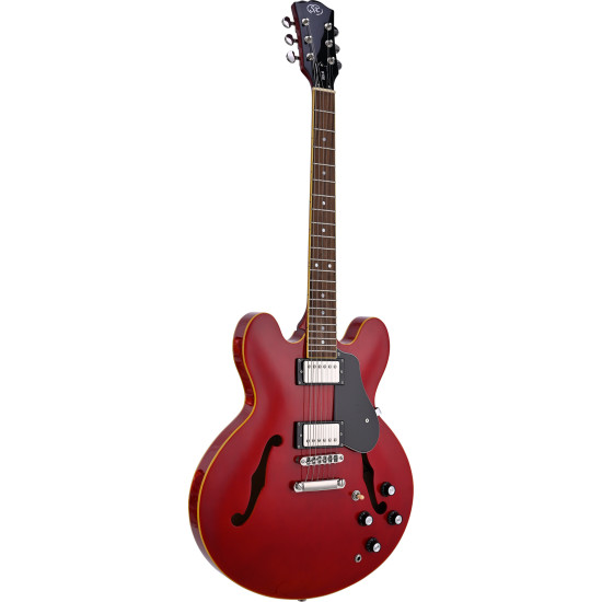 SX SEL6TRD Semi-hollow electric guitar.