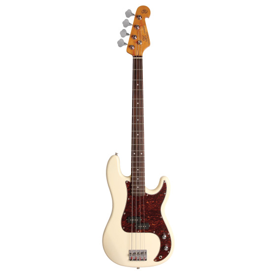 SX SPB62VWH Vintage style bass guitar. 