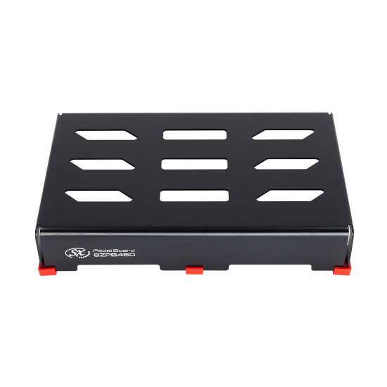 SX SZPB450BK Small Pedal board with angled deck.