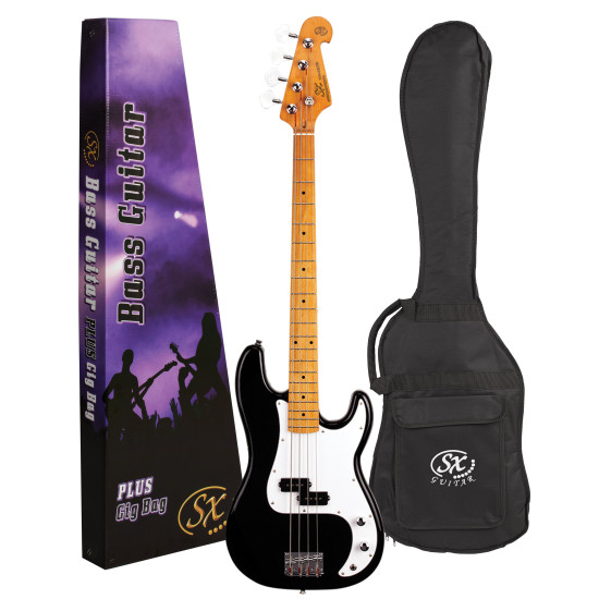 SX / LANEY VEP57B-PK2 Vintage style bass guitar & Amplifier Package.  