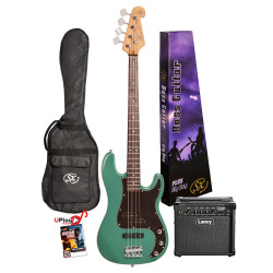 SX / LANEY PACKAGE VEP62VGN-PK2 Full size vintage style bass and amp package.