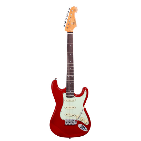 SX VES34CAR ¾ size vintage style electric guitar.