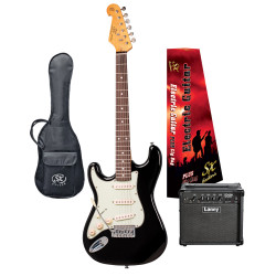 SX / LANEY VES34LHB-PK2 Vintage style Electric Guitar 3/4 & Amplifier Package