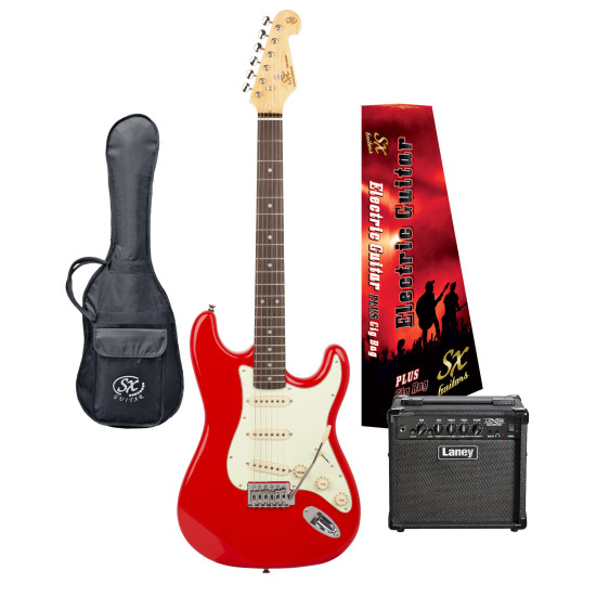 SX / LANEY VES62FR-PK2 Vintage style Electric Guitar & Amplifier Package