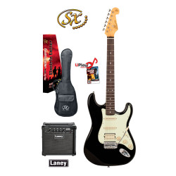 SX / LANEY VES62HB-PK2 Vintage style (HSS) Electric Guitar & Amplifier Package