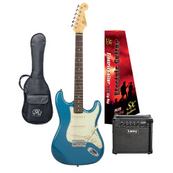 SX / LANEY VES62LPB-PK2 Vintage style Electric Guitar & Amplifier Package