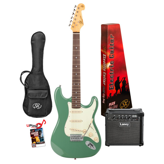 SX / LANEY PACKAGE VES62VGN-PK2 Full size vintage style electric guitar and amp package.
