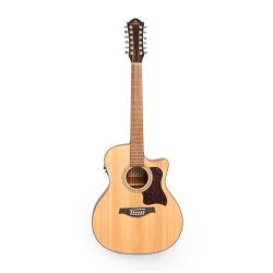 GILMAN GA112CE 12 String Grand Auditorium electric/acoustic Guitar with Venetian cutaway.