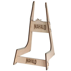 Mahalo MSS1 ENGRAVED WOODEN UKULELE STAND Accessories - Ukulele