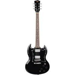 SX PKSE4SKB Electric Guitar & Amplifier Package - 4/4 size