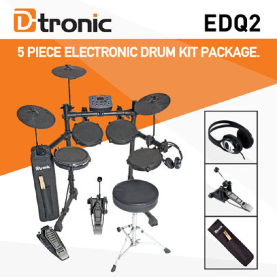 Carlsbro CSD130PACK 5 Piece Electronic Drum Kit Package