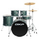 DXP TX07PGMG 5 Piece Drum Kit Package with Cymbals & Drum Throne.