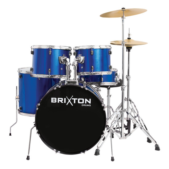 Brixton UBX20BL 20" 5 Piece Drum Kit Package