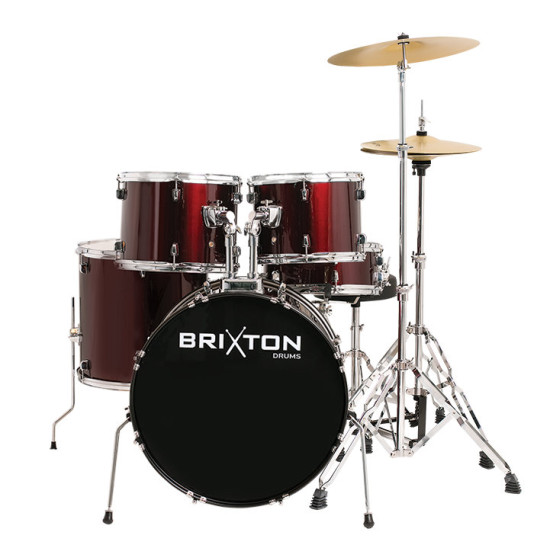Brixton UBX20WR 20" 5 Piece Drum Kit Package