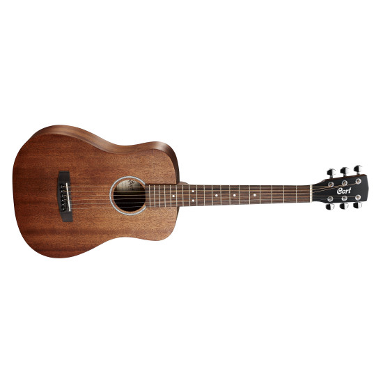 Cort AD MINI M OP  Dreadnought Guitar Open Pore Mahogany w/Bag