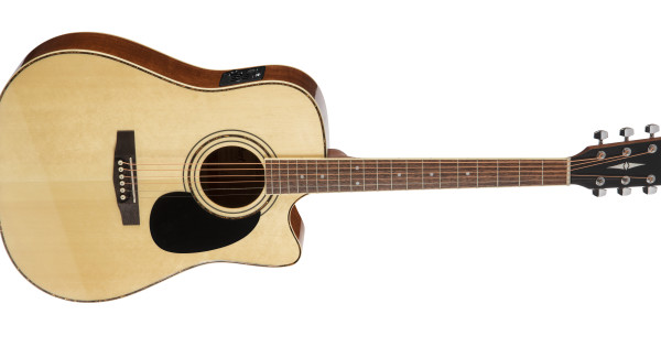 Cort AD880CE LH NS Dreadnought Cutaway Guitar LEFT-HANDED