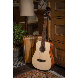 Cort AD Mini Dreadnought Guitar Open Pore With Bag