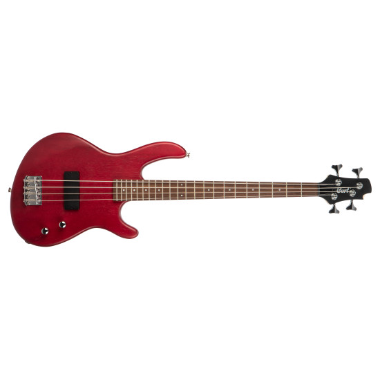 Cort ACTION JUNIOR OPBC Bass 30" SHORT SCALE 4-String Open Pore Black Cherry