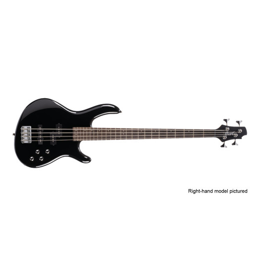Cort ACTION Bass PLUS 4 Black Finish Bass Guitar Left-Handed