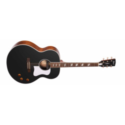 Cort CJ-RETRO VBM Jumbo Acoustic Guitar Vintage Black Matte W/Bag
