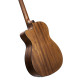 Cort CORE-OC AMH OPBB OM All Solid Mahogany Cutaway Acoustic Guitar Open Pore Black BURST W/Case