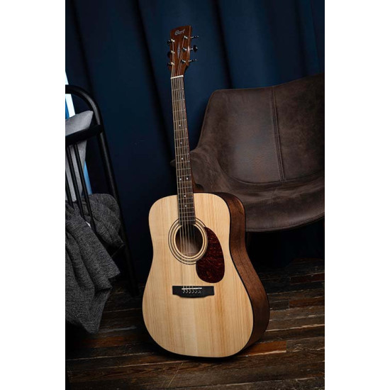 Cort Earth 60 Dreadnought Guitar Open Pore Natural