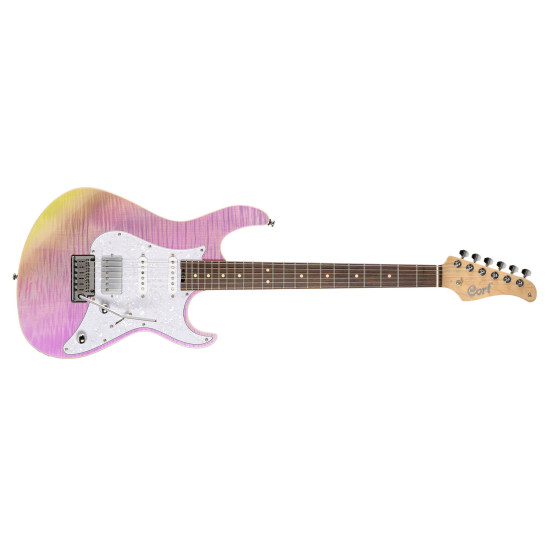 Cort G280 Select Electric Guitar Trans Chameleon Purple 