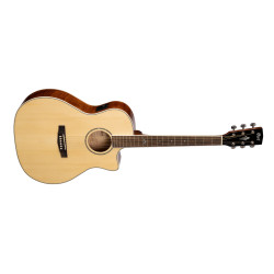 Cort GA-FF Grand Auditorium Nat Glossy Flame Maple Back
