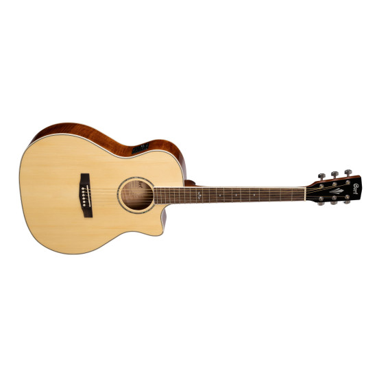 Cort GA-FF Grand Auditorium Nat Glossy Flame Maple Back