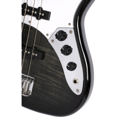 Cort GB24JJ Bass Guitar Transparent Black