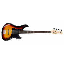 Cort GB34JJ 3TS 4-String Bass Guitar Vintage Sunburst