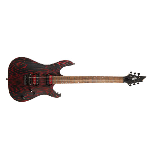 Cort KX300 Etched EBR Electric Guitar Etched Black Red