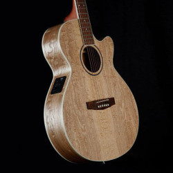 Cort SFX-AB Ash Burl Small Body Cutaway Guitar Natural OP W/Bag