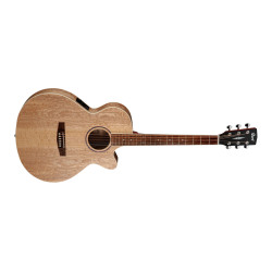 Cort SFX-AB Ash Burl Small Body Cutaway Guitar Natural OP W/Bag