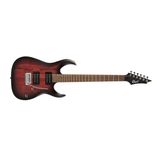 Cort X100 OPBB Electric Guitar Open Pore Black Burst