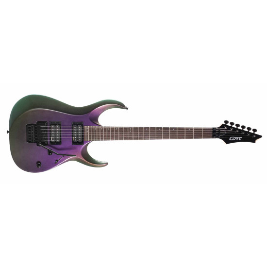 Cort X300 FPU Electric Guitar Flip Purple finish