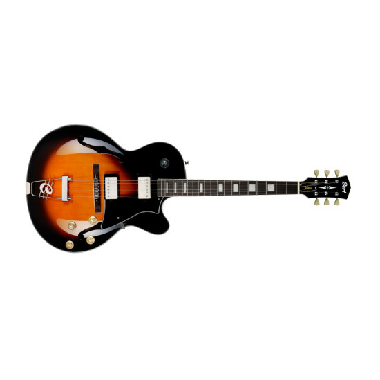 Cort YORKTOWN TAB SEMI-Acoustic JAZZ Guitar Tobacco Burst w/Bag