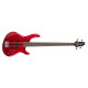 Cort ACTION Bass PLUS 4 Bass Guitar Transparent Red