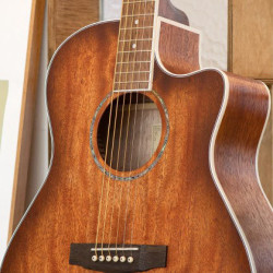 Cort GA-MEDX M Grand Auditorium All Mahogany Guitar OP W/Bag