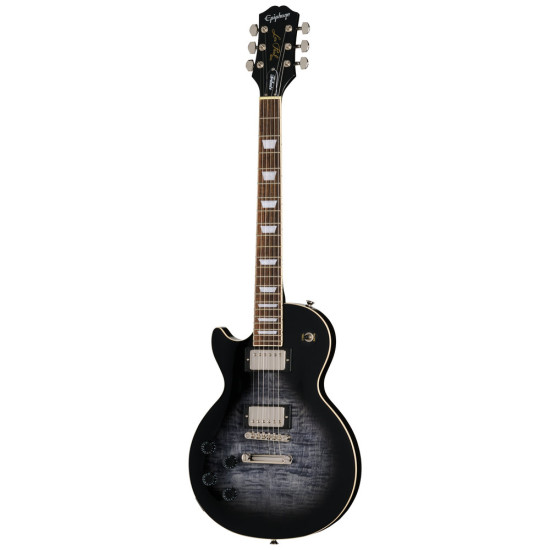 Epiphone Les Paul Tribute, Transparent Ebony Burst Left Handed