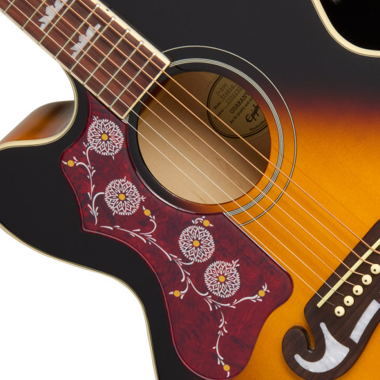 Epiphone J-200 Studio EC Vintage Sunburst Left Handed