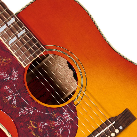 Epiphone Hummingbird Standard Cherry Sunburst Left Handed Acoustic Guitar