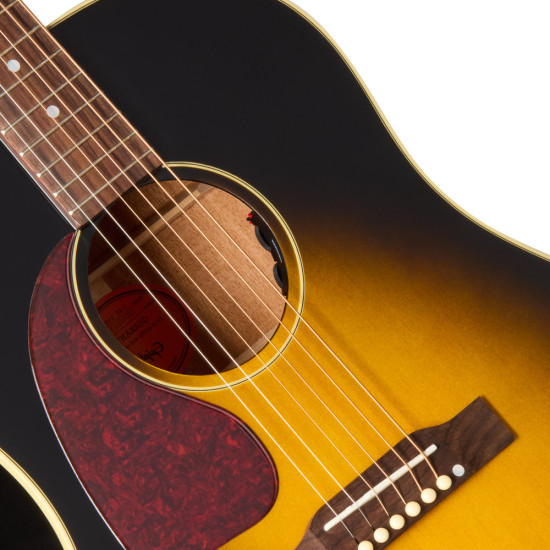 Epiphone J-45 Standard Vintage Sunburst Left Handed Acoustic Guitar