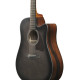 Ibanez AAD70CE Transparent Charcoal Burst Low Gloss top, Natural Open Pore back and sides Acoustic Guitar