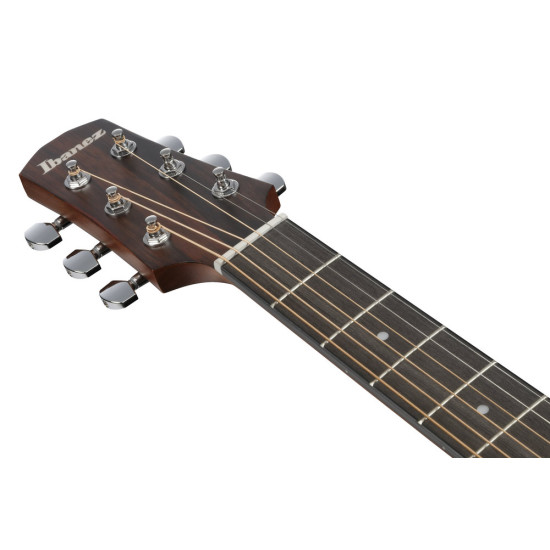 Ibanez AAD70CE Transparent Charcoal Burst Low Gloss top, Natural Open Pore back and sides Acoustic Guitar